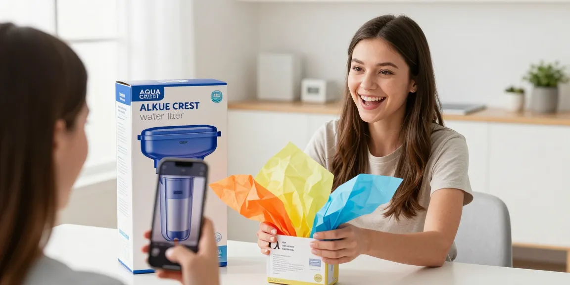 AQUA CREST Alkaline Faucet Water Filter showcased in an online shopping review, emphasizing best deals and buyer's guide for e-commerce platforms.