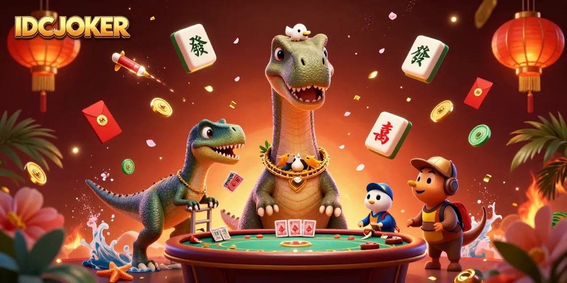 Join the excitement at IDCJOKER with dynamic gaming elements in a vibrant casino setting.