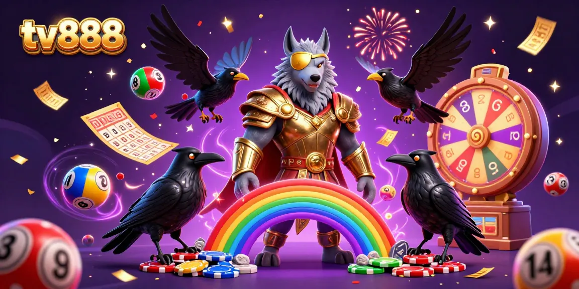 Experience thrilling gameplay with tv888 in a vibrant casino scene featuring Odin and magical elements.