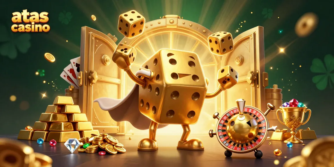 Experience thrilling gameplay at atas casino with vibrant golden imagery and dynamic gaming elements.