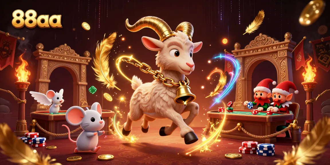 Play exciting games at 88aa, featuring Krampus and lively characters in a festive casino.