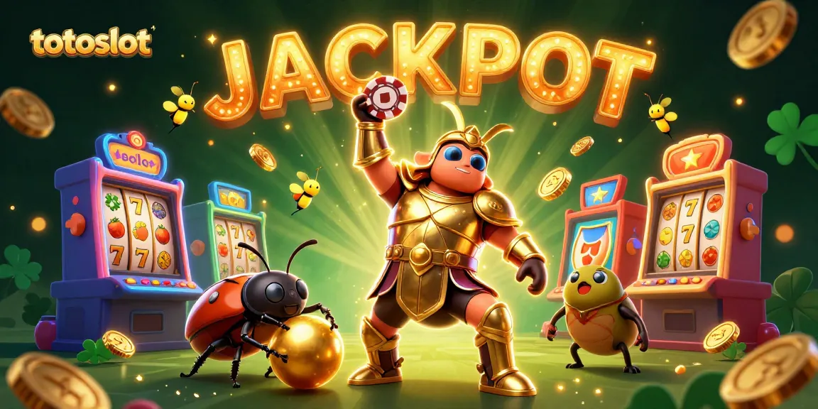 Hit the jackpot with totoslot in this vibrant 3D illustration featuring iconic casino elements!