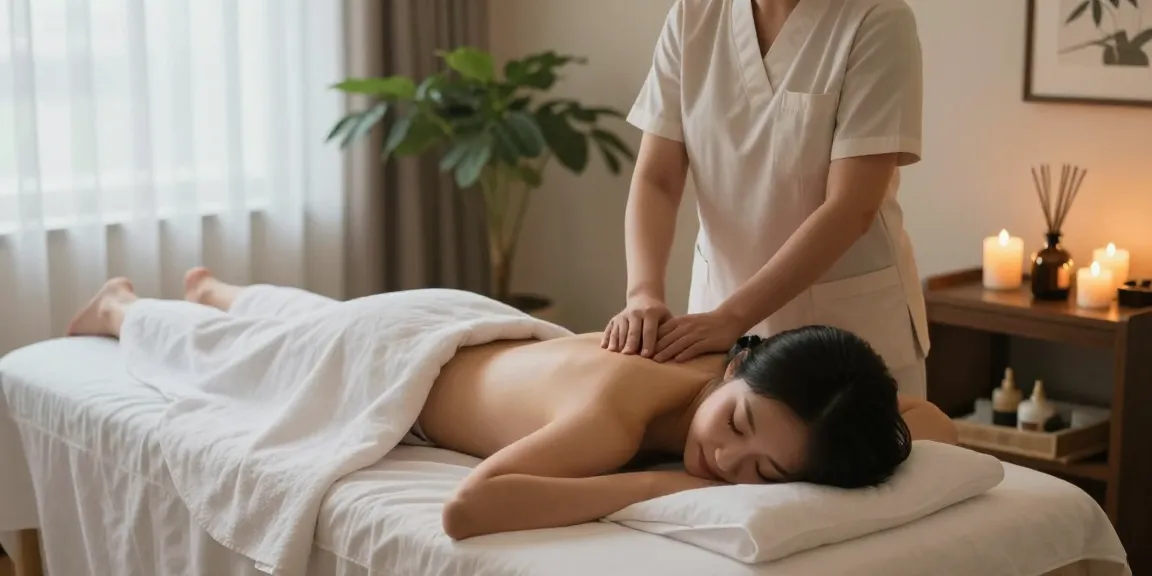 Expert therapist delivering 서울출장마사지 in a serene spa setting, promoting relaxation and wellness.