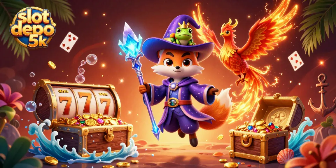 Spin and win big with slot depo 5k featuring vibrant magical elements in a captivating scene.