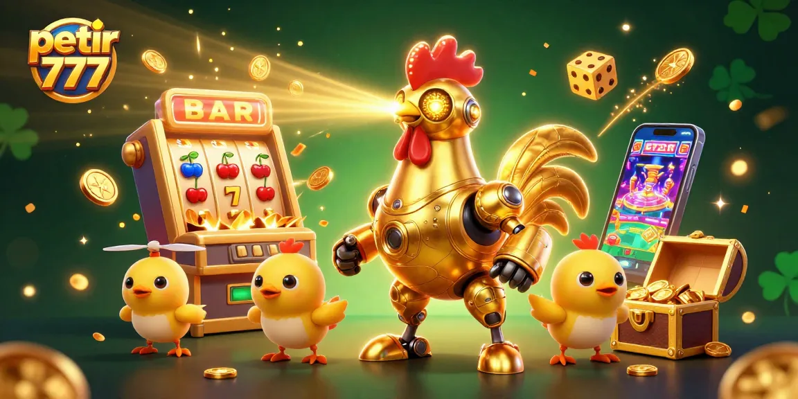 Experience the excitement of petir 777 online gaming with dynamic characters and jackpot elements in a vibrant scene.