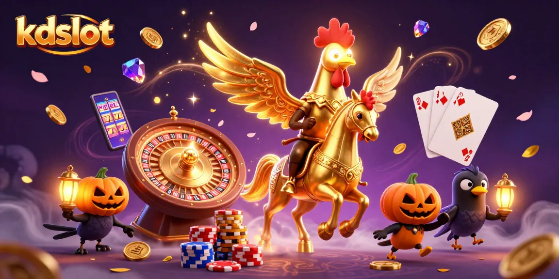 Experience thrilling gameplay at kdslot with golden rooster and casino action.