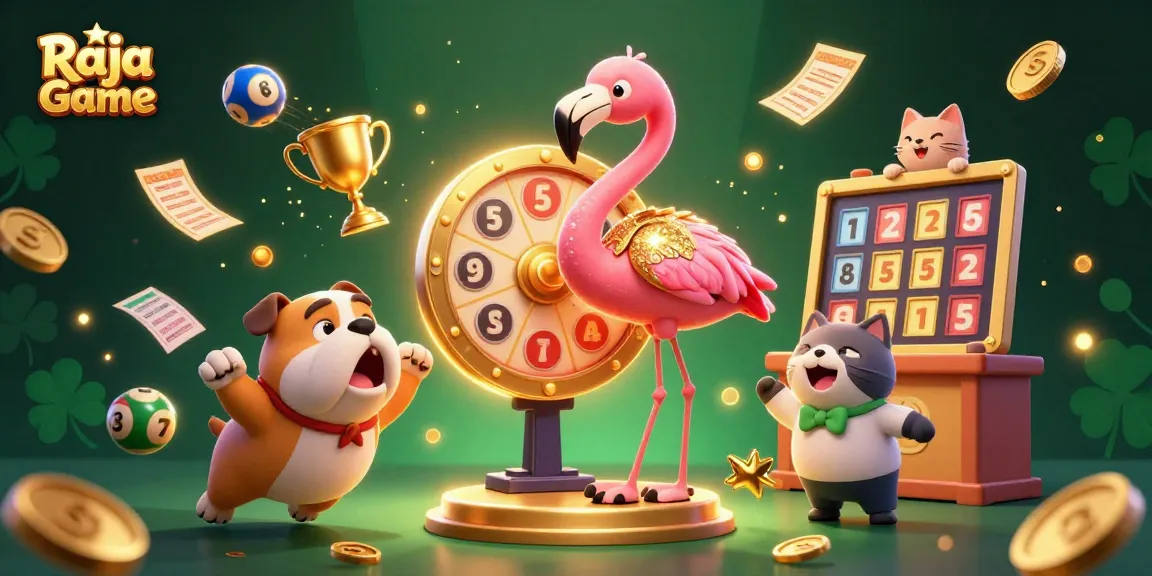 Engage with thrilling games on Raja Game platform featuring exciting lottery elements and vibrant characters.
