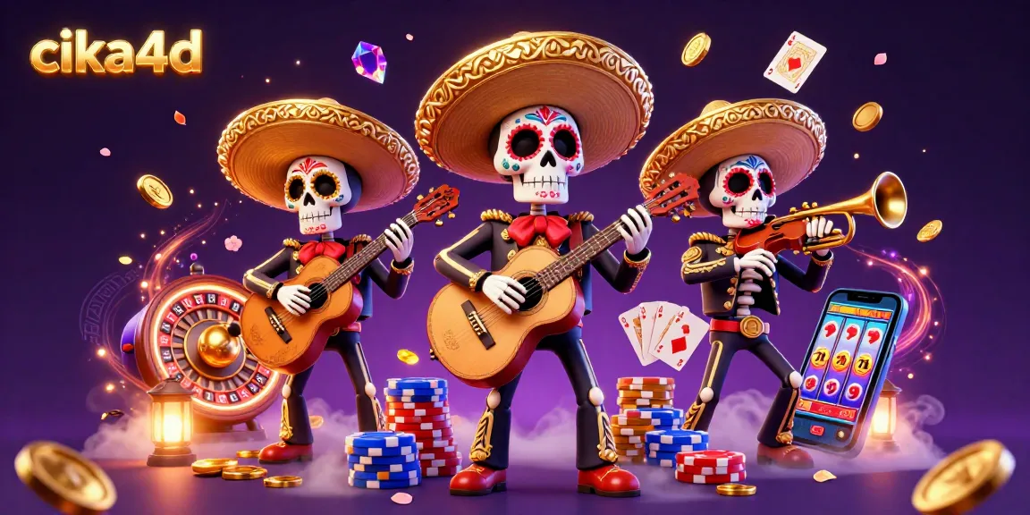 Players revel at cika4d with festive mariachi spirit and casino excitement in this rich, vibrant scene.