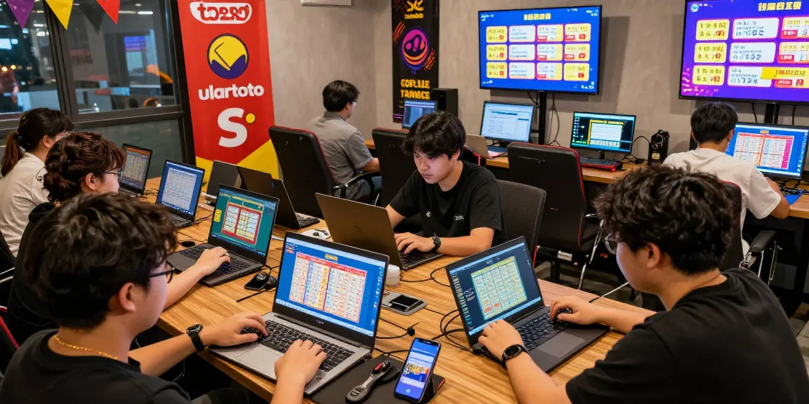 Exciting gaming moment at ulartoto with diverse players enjoying togel online.