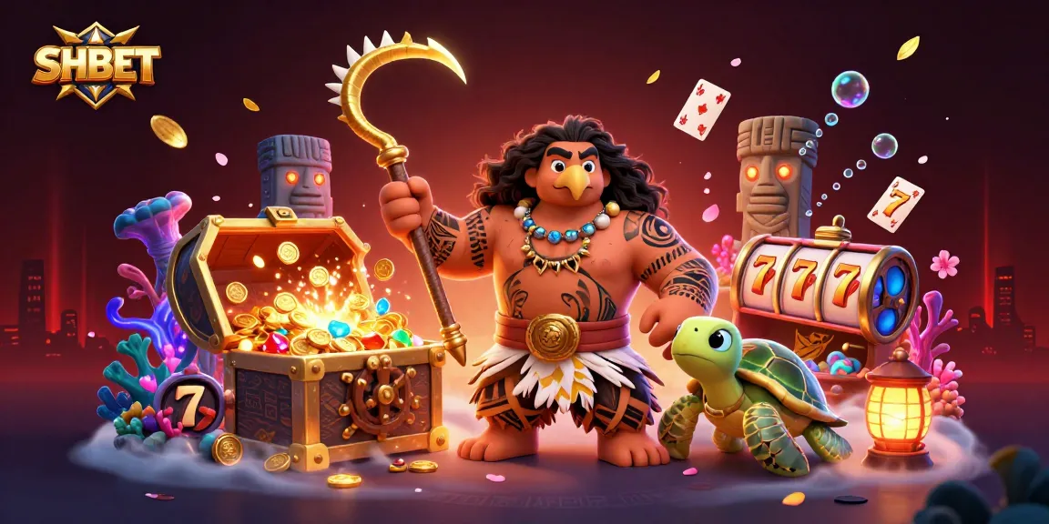 Experience the thrilling casino vibes with SHBET, featuring a demigod and underwater treasures.