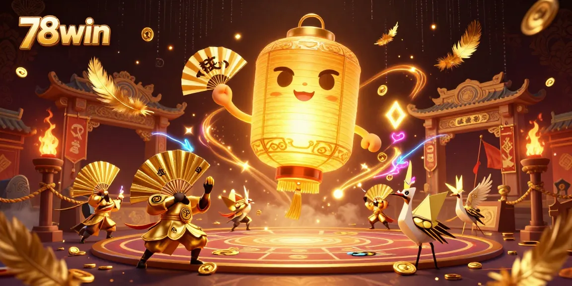 Experience thrilling gameplay at 78win with vibrant casino action in a mystical night market atmosphere.