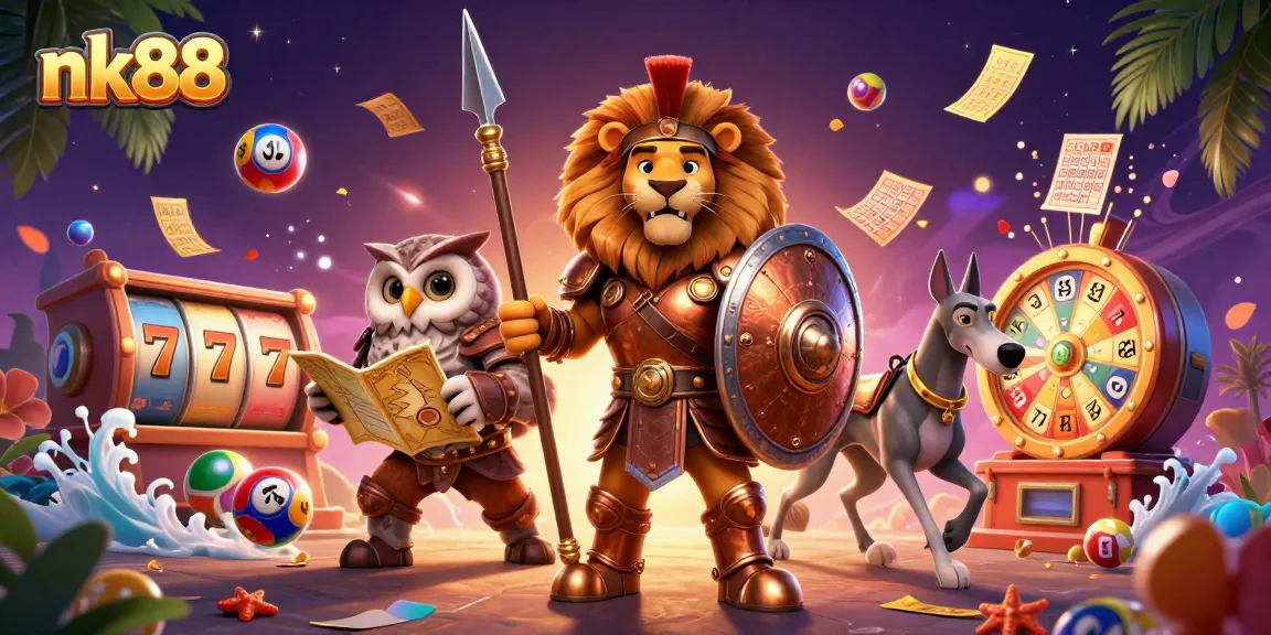 Experience thrilling gameplay at nk88 with vibrant lottery balls and engaging casino elements.