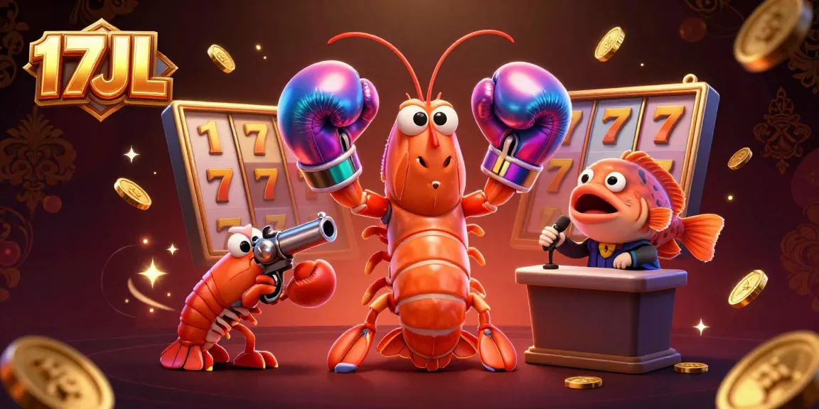 Experience the thrill of slots and jackpots with 17JL's engaging 3D casino illustration.