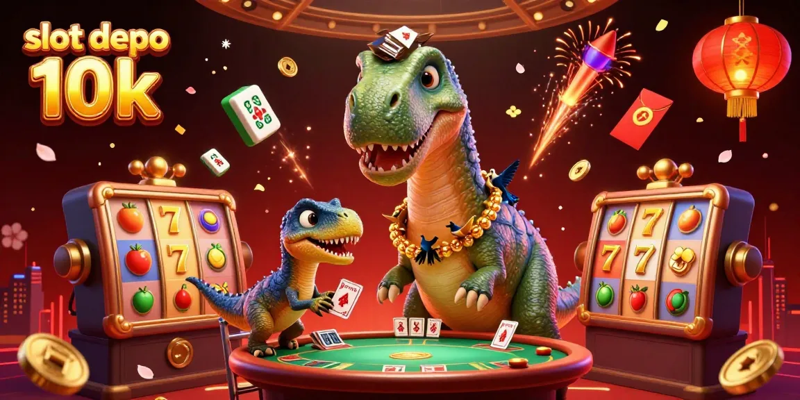 Engage in exciting gameplay with slot depo 10k, featuring vibrant characters and rich casino elements.