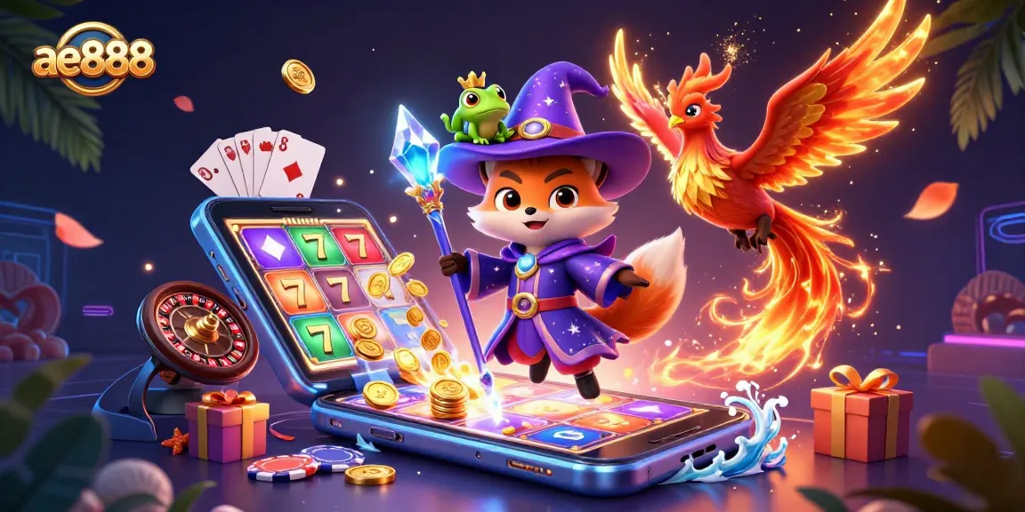 Engage in exciting gameplay with ae888's vibrant 3D cartoon casino elements and enchanting characters.