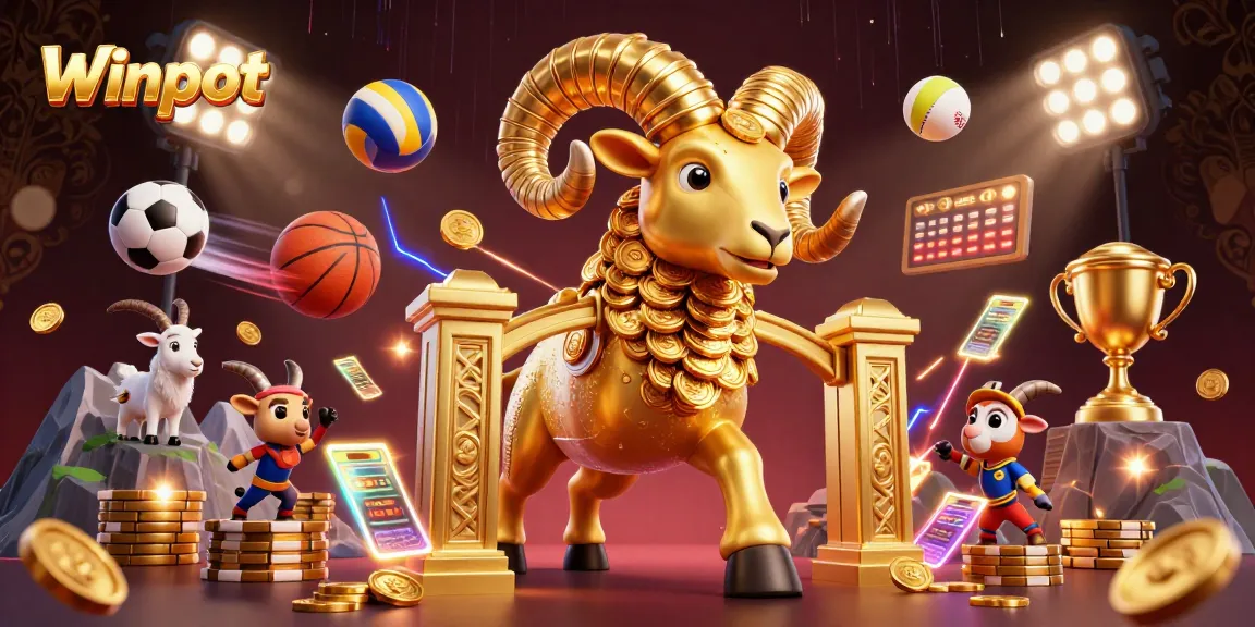Winpot offers a thrilling experience with advanced sports betting visuals and golden graphics.
