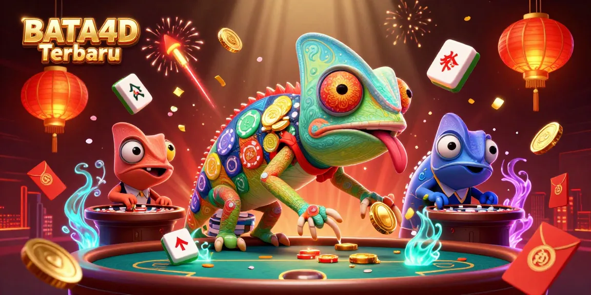 BATA4D Terbaru, merasakan keseruan perjudian online dengan chameleon kasino berwarna-warni dan elemen permainan menarik.