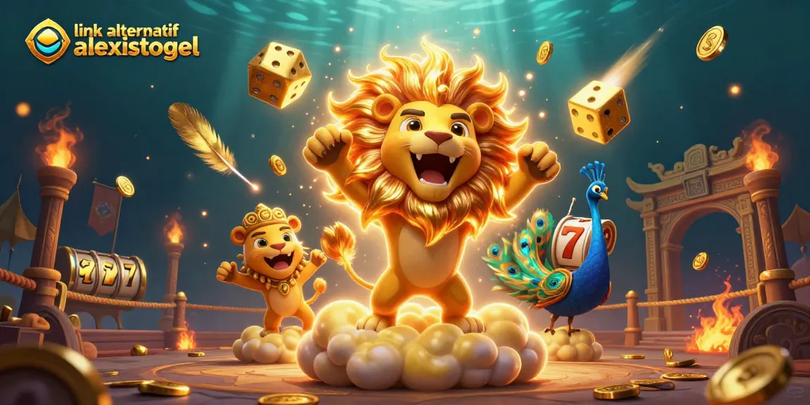 Experience the thrills of link alternatif alexistogel with vibrant characters amidst a dynamic casino scene.