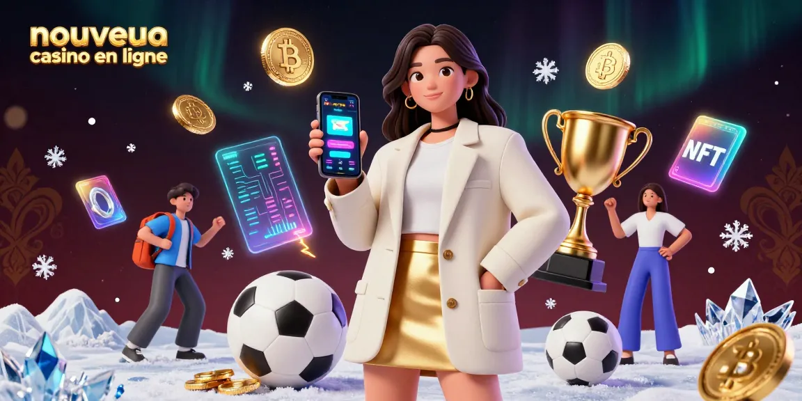 Vivez l’excitation des paris dans un nouveau casino en ligne avec des illustrations numériques dynamiques de joueurs et de jeux.