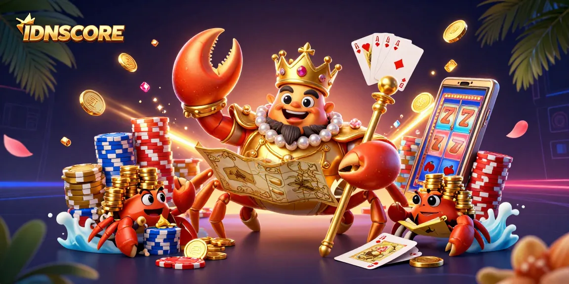 Experience IDNSCORE's thrilling slot games with our vibrant, dynamic 3D illustration.