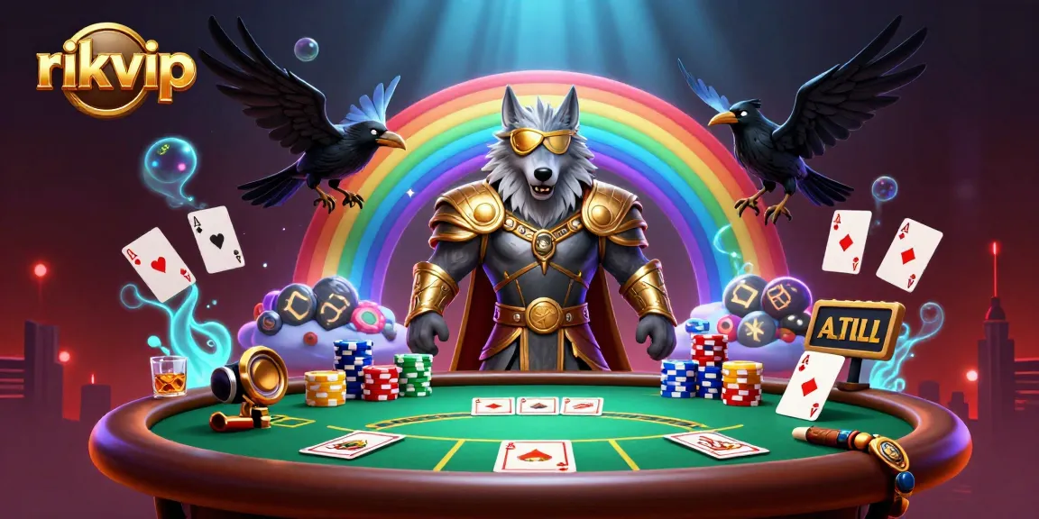 Experience thrilling gaming action at rikvip with dynamic poker elements and vibrant casino themes.
