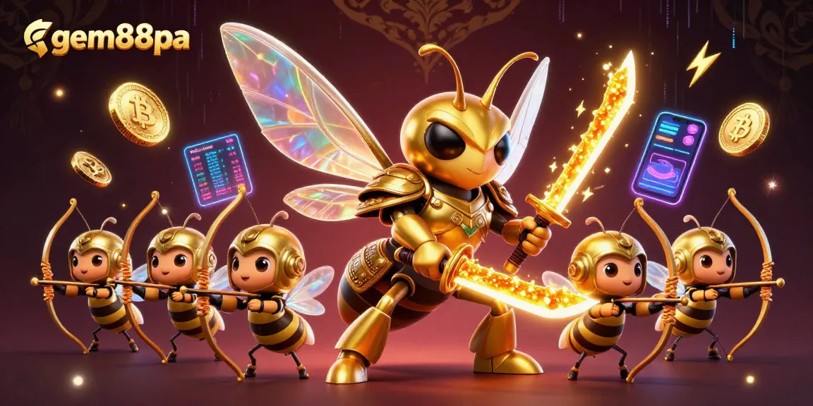 Engage in thrilling online gaming with gem88pa where a samurai hornet battles for crypto rewards.