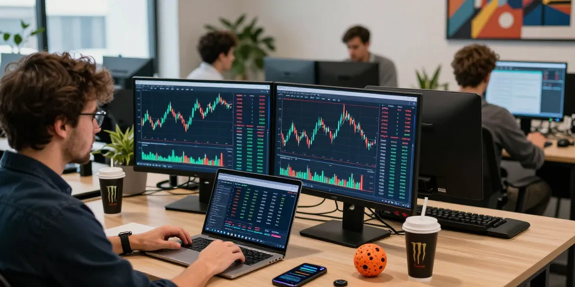Cricbet trading environment with cryptocurrency charts and DeFi dashboards in a modern workspace