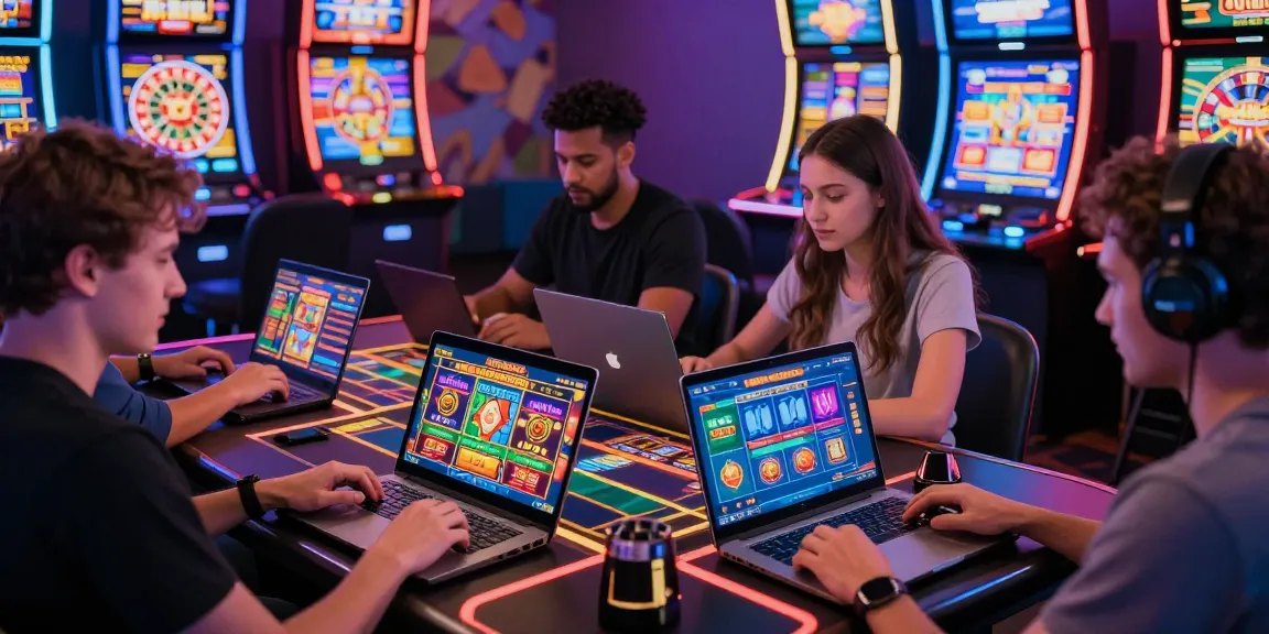 Exciting gaming moment at credit card casinos with players engaging online.