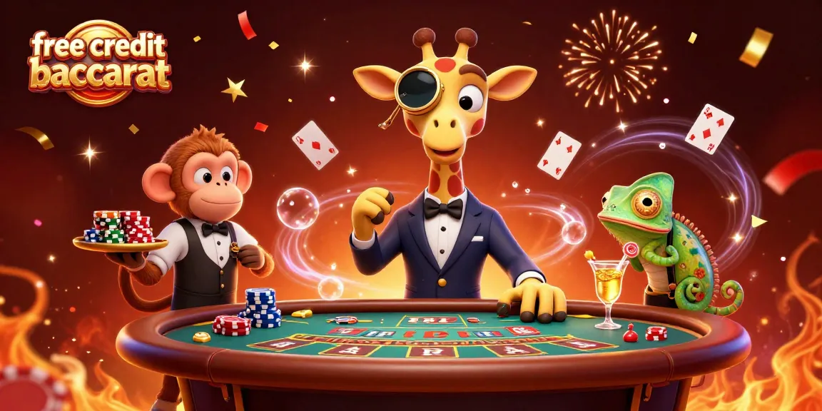 Win big with free credit baccarat and enjoy an exciting game environment with vibrant effects and dynamic characters.