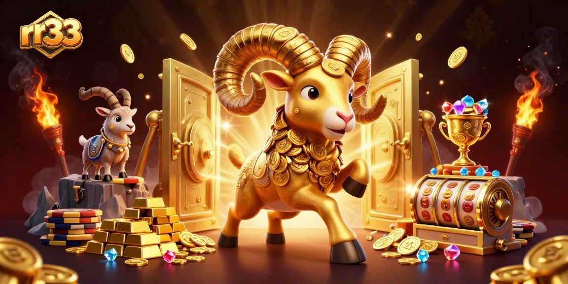 Experience rr33’s thrilling slot adventure with a golden ram charging toward wealth and excitement!