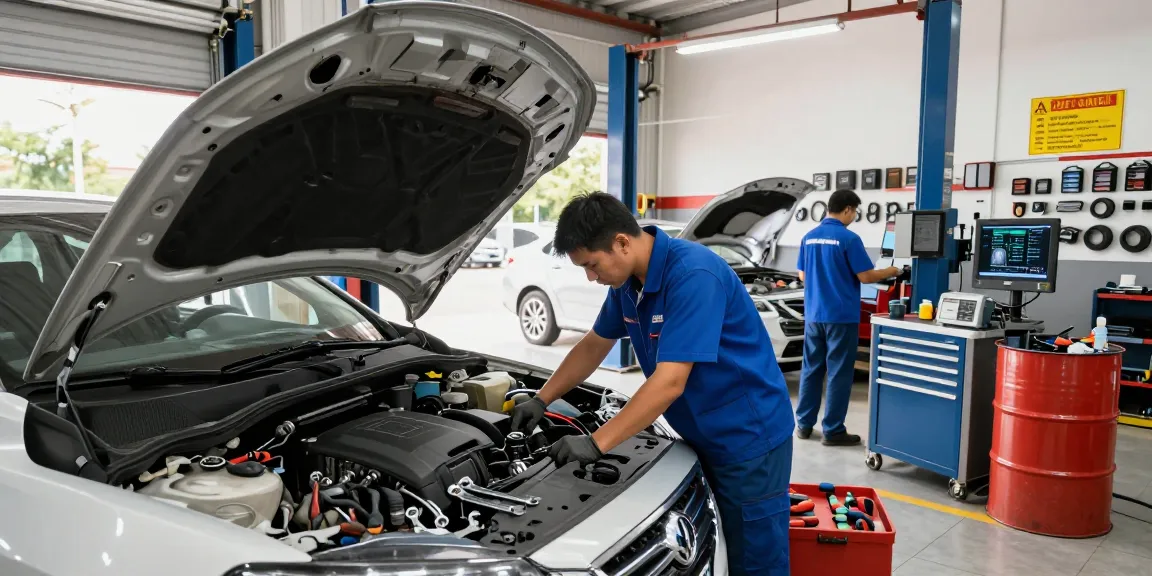 Proses perbaikan mobil di pusat layanan automotive https://mobile1.habariweb.com/ dengan teknisi profesional dan alat lengkap.