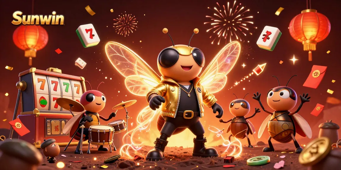 Experience big wins with Sunwin’s exciting slots amid celebratory 3D casino elements.