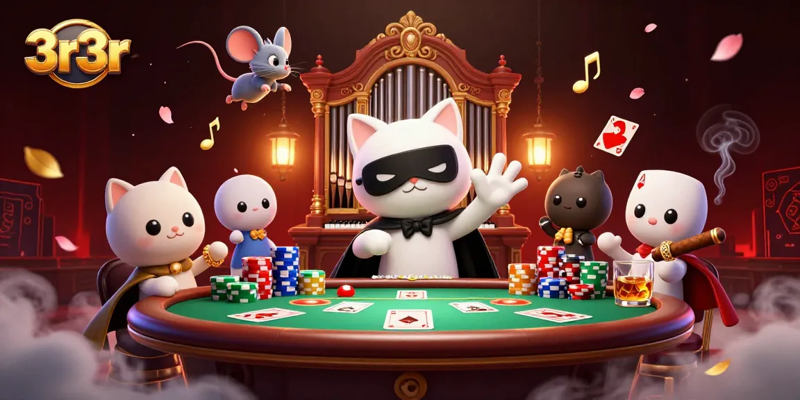 Experience thrilling entertainment and rewards with 3r3r in a lively casino scene.