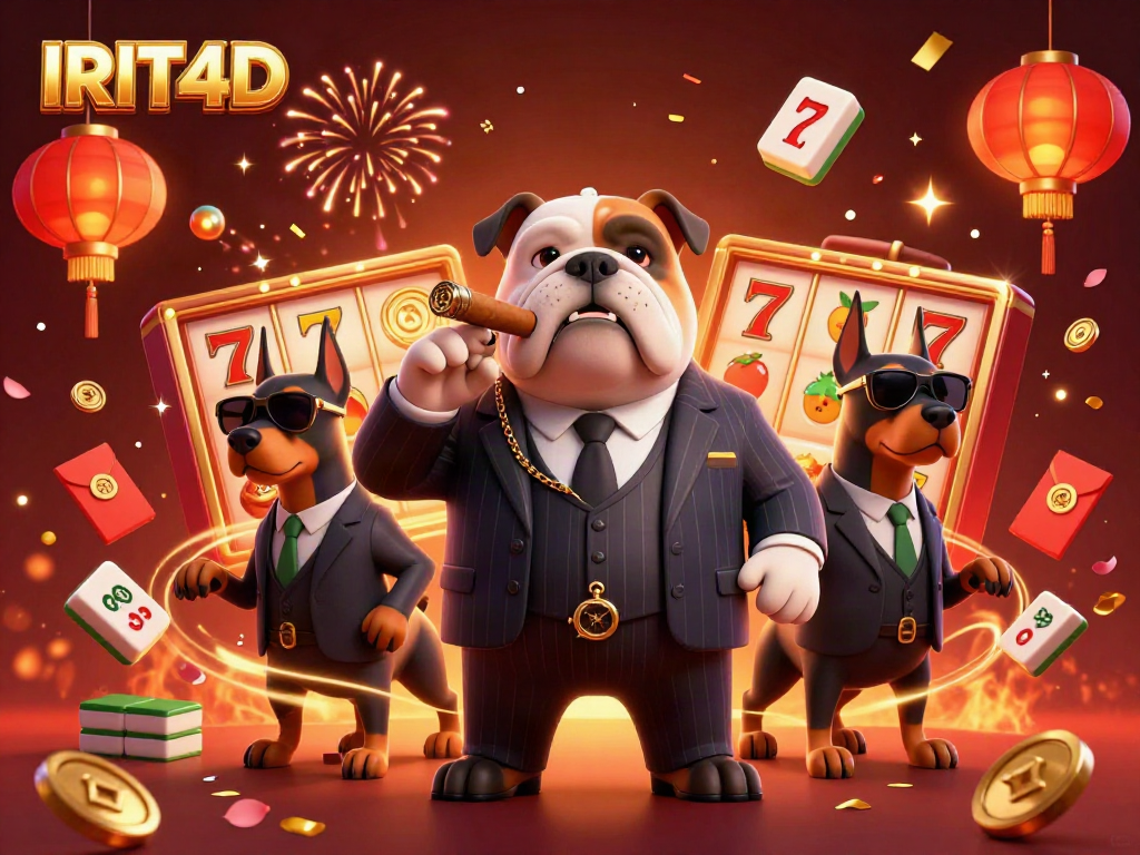 Experience thrilling slots at IRIT4D with a dynamic scene of characters enjoying casino excitement.
