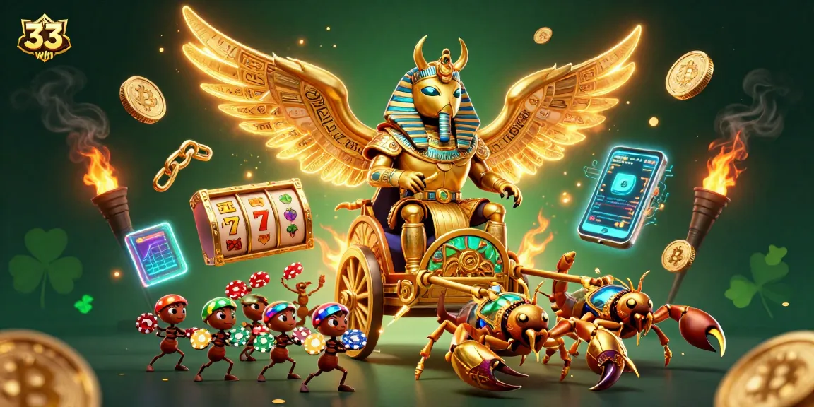 Experience thrilling gameplay at 33win with captivating 3D elements and vibrant casino graphics.