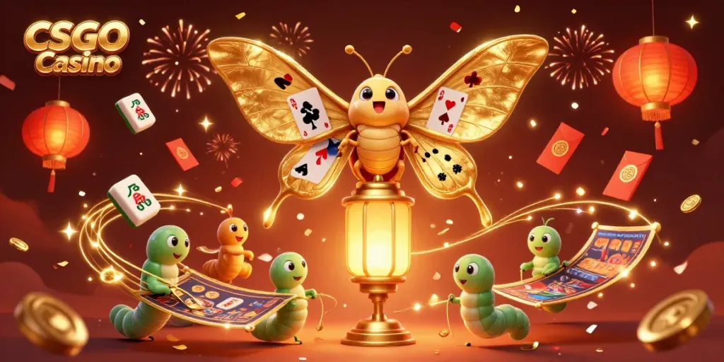 Experience excitement at CSGO Casino with a vibrant scene showcasing dynamic game elements and characters.