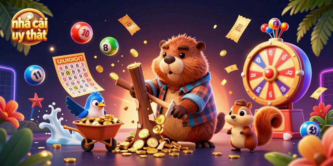 Experience exciting moments with nhà cái uy tín as cartoon characters engage in a vibrant gambling adventure.