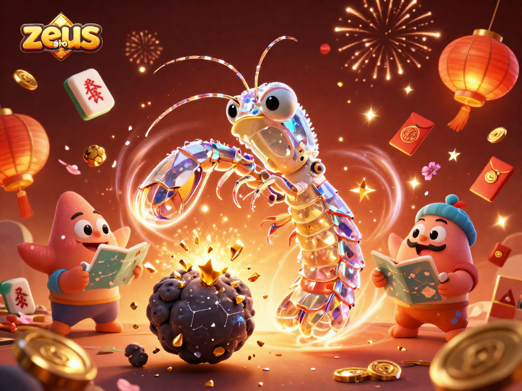 Experience excitement with the zeus slot, showcasing a vibrant 3D casino scene filled with dynamic elements.