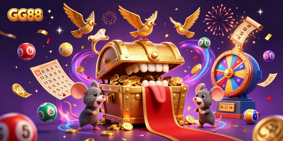 Experience the excitement at GG88 with a vibrant casino scene featuring fortune-filled elements.