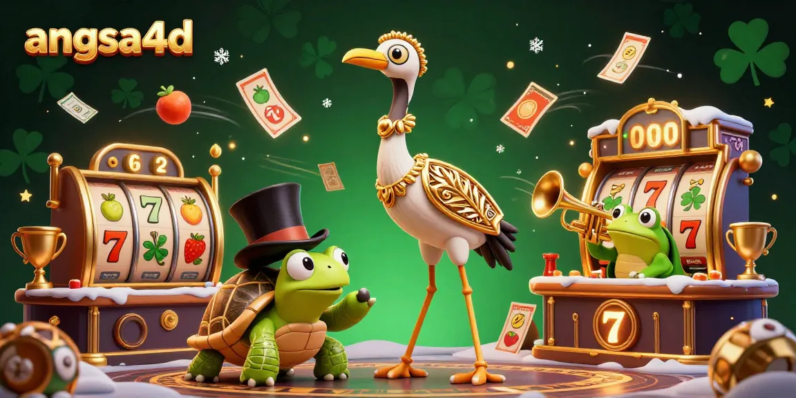 Embrace thrilling gameplay at angsa4d with 3D colorful casino characters amidst vibrant slot symbols.