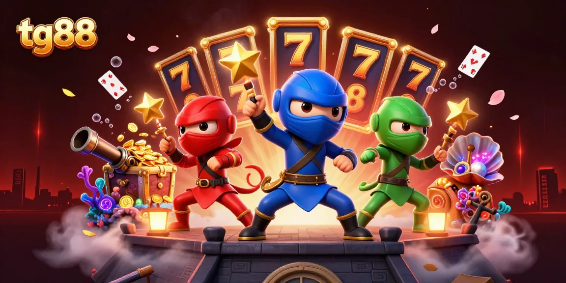 Experience thrilling gameplay with tg88’s vibrant ninja chameleon team and dynamic casino elements.