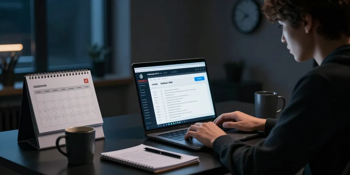 Focused individual researching the hidden wiki with a laptop in a dark web environment.