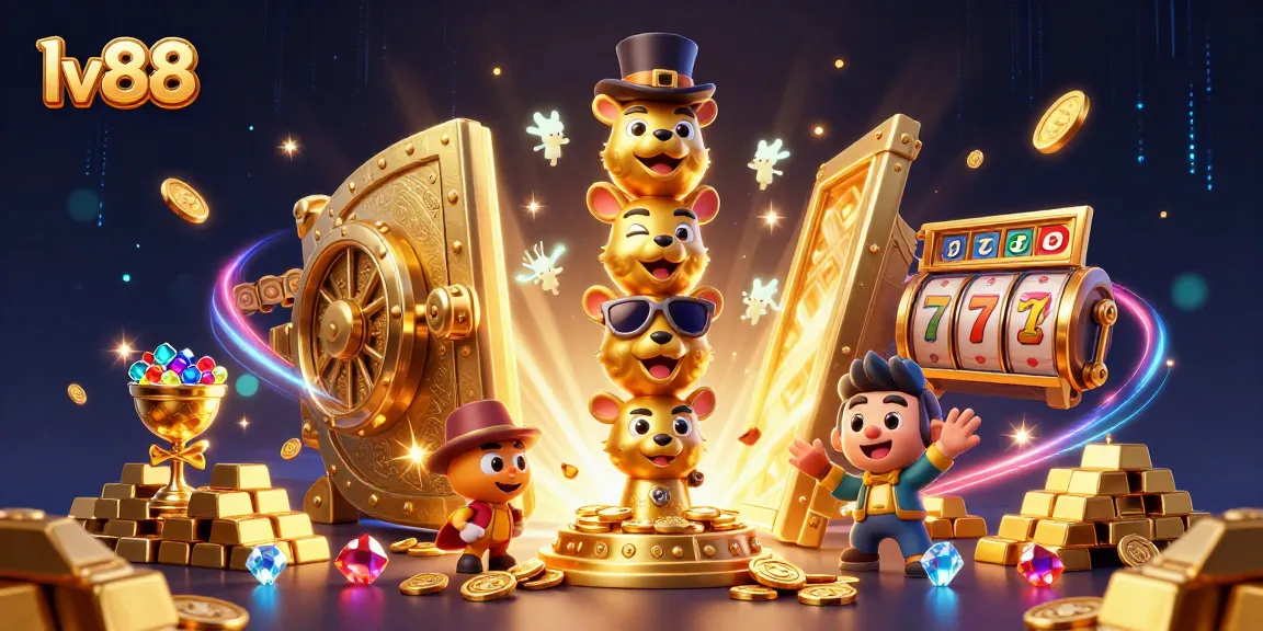 Spin and win with lv88 at a vibrant online casino scene featuring a golden totem pole.