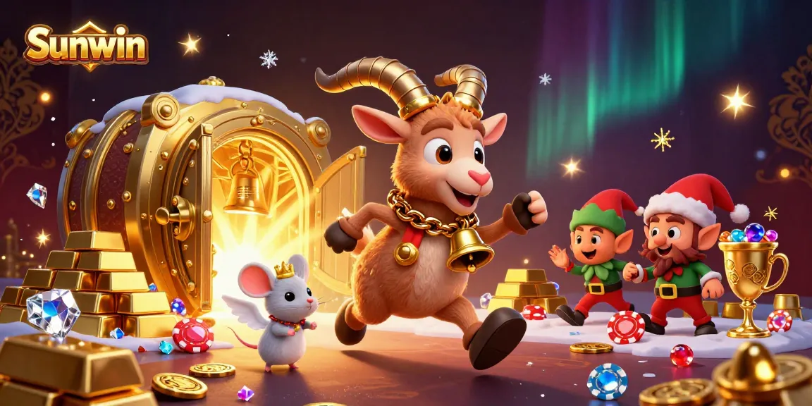 Experience the thrill of Sunwin's festive spooky casino with treasure, characters, and dynamic excitement.