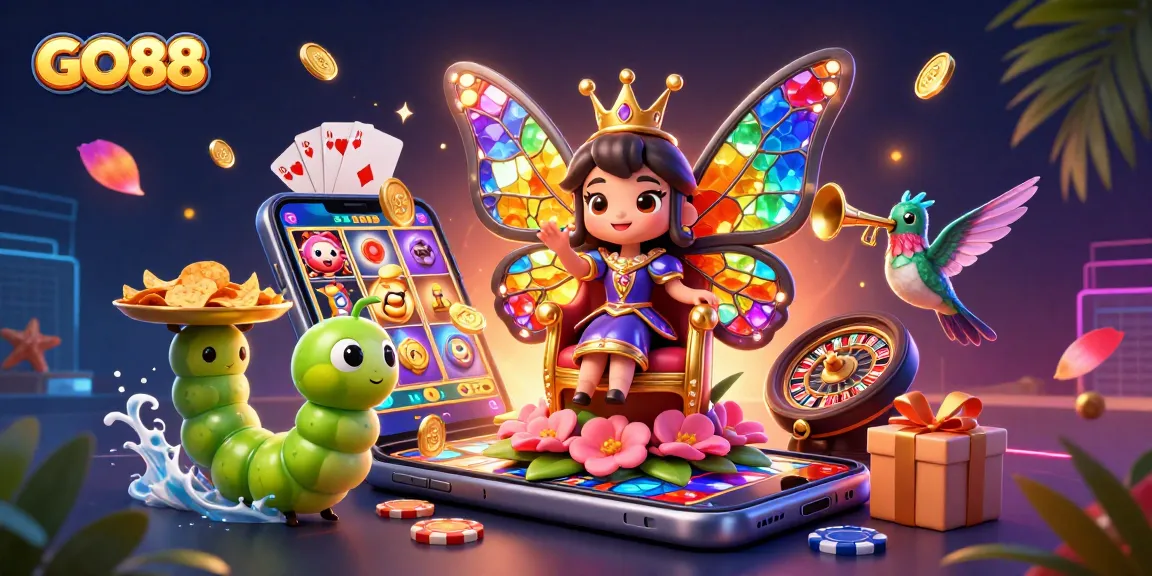 Experience exhilarating gameplay at GO88 with vibrant slot machines and thrilling character action.