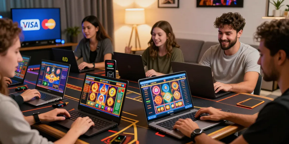 Online players at credit card casinos on https://eatm.org.uk/ enjoying exciting slot games and vibrant atmosphere.