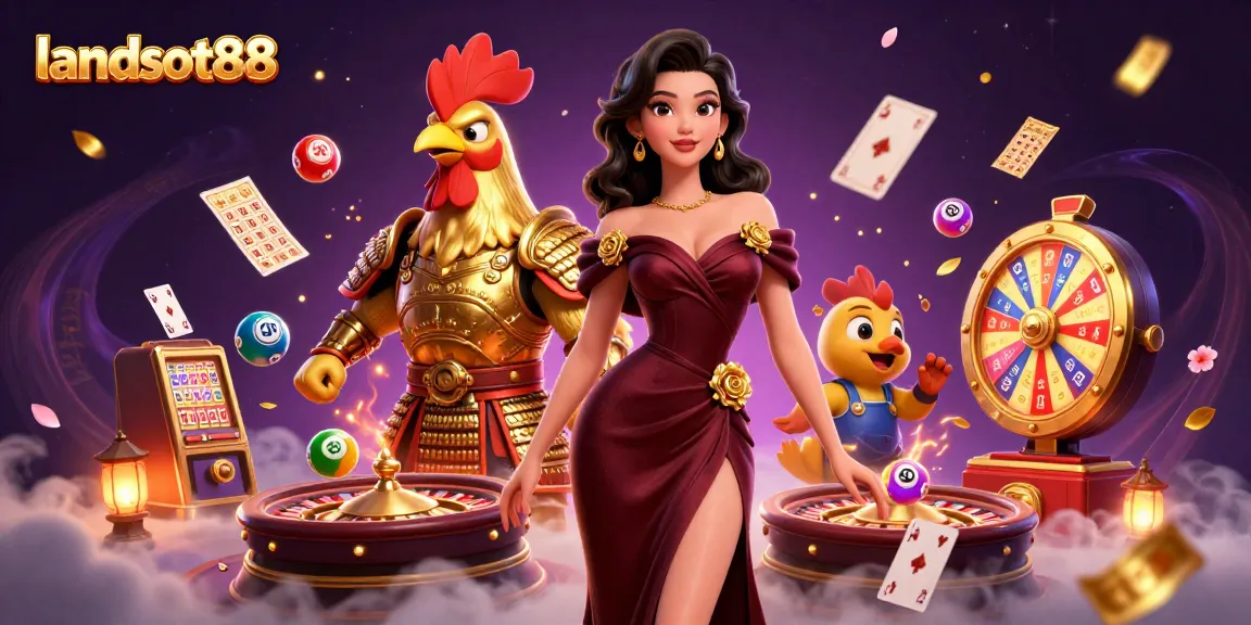 Experience the excitement of landslot88 with vibrant gaming elements and immersive casino atmosphere.