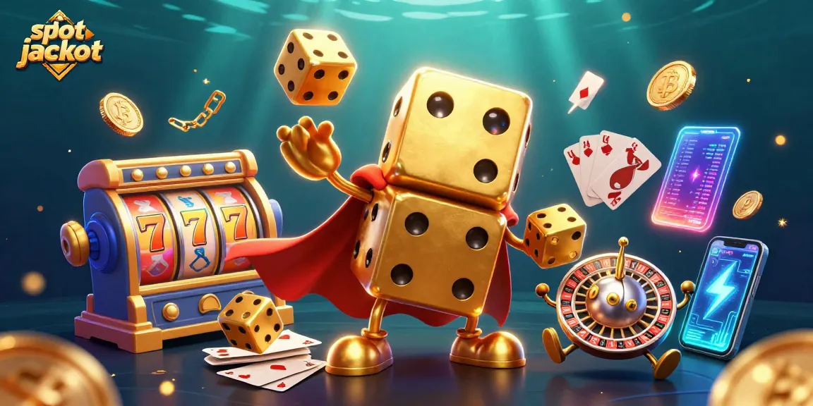 Menangkan slot jackpot dengan karakter kartun kasino yang menarik dan elemen permainan berkilau.