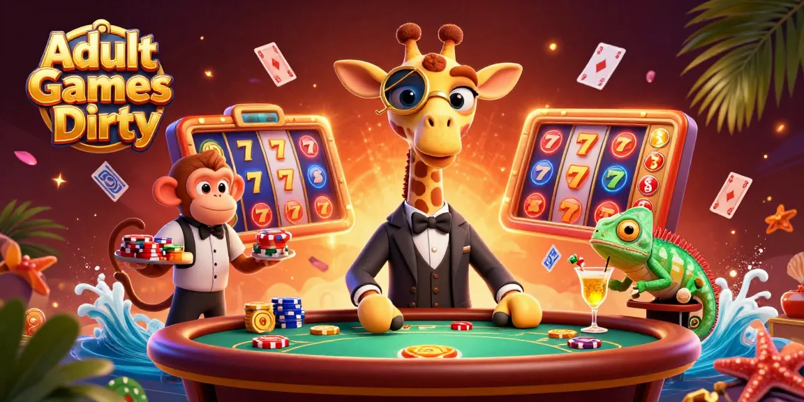 Experience thrilling action with vibrant Adult Games Dirty at a luxurious casino scene.