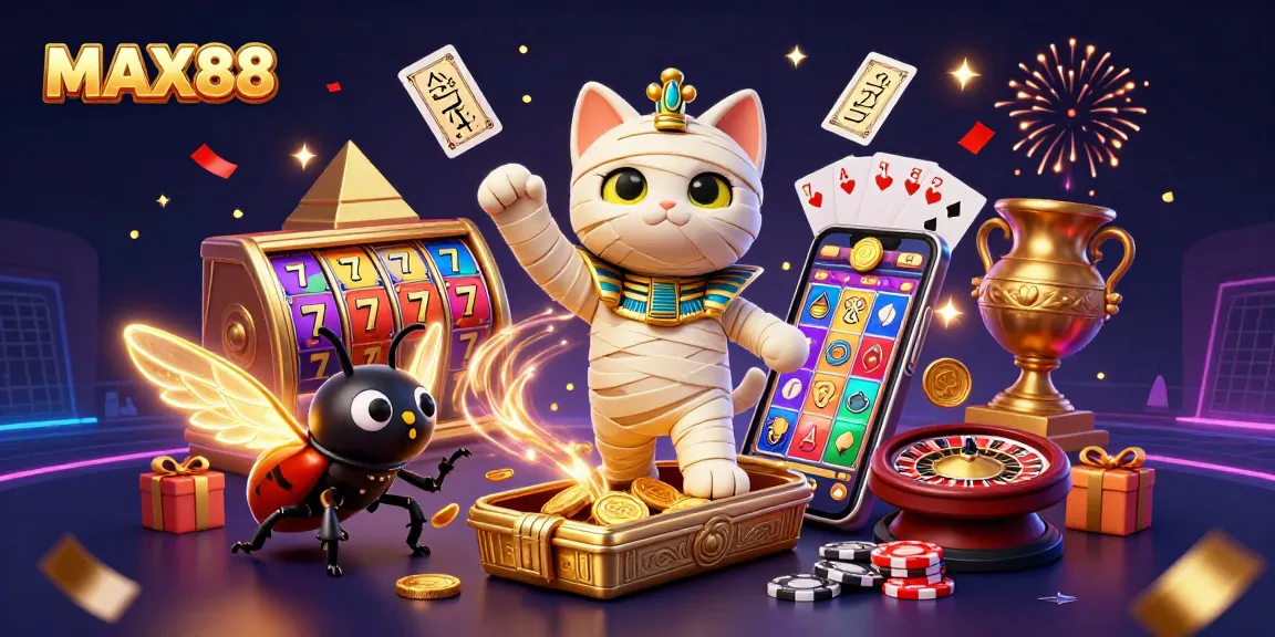 MAX88 engages players with vibrant slot reels amidst lively casino atmosphere.